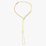 18K Gold Vermeil Slave Bracelet, Engraved Hand Chain Bracelet, Herringbone Bracelet, Finger Ring Bracelet, Summer Bracelet, Custom Gift