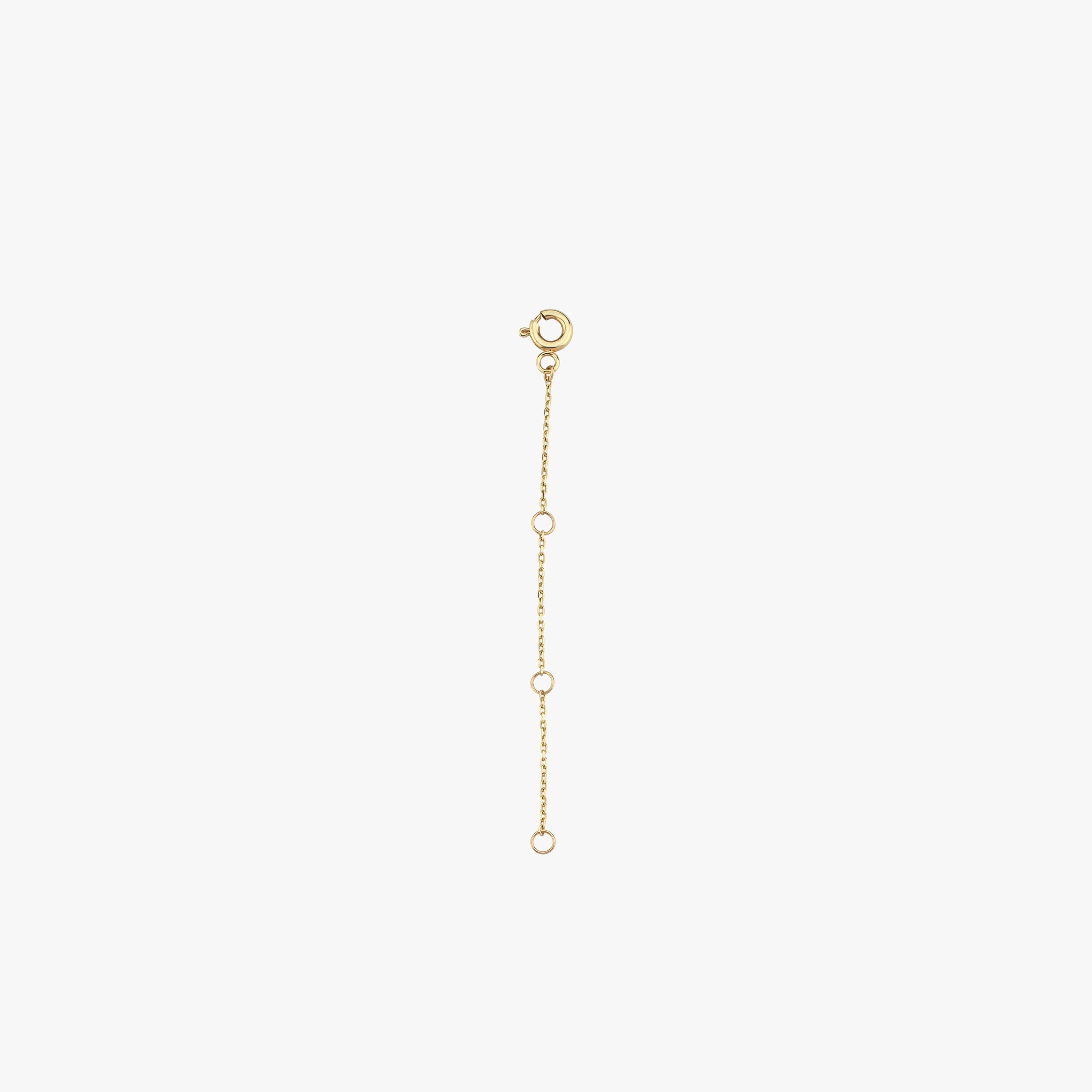 14K Solid Gold Chain Extender, Necklace Extender, Bracelet Extender, Solid Gold Extension Chain