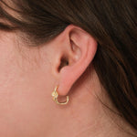 18K Gold Vermeil Love Knot Earrings, Tie The Knot Earrings, Birthday Gift