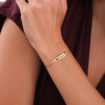 14K Solid Gold Medical Alert Bracelet Women, Personalized Medical ID Bracelet, Epilepsy, Allergy, Diabetic Bracelet, Kids Medical Bracelet