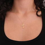 The 18K Gold Vermeil Cross Necklace