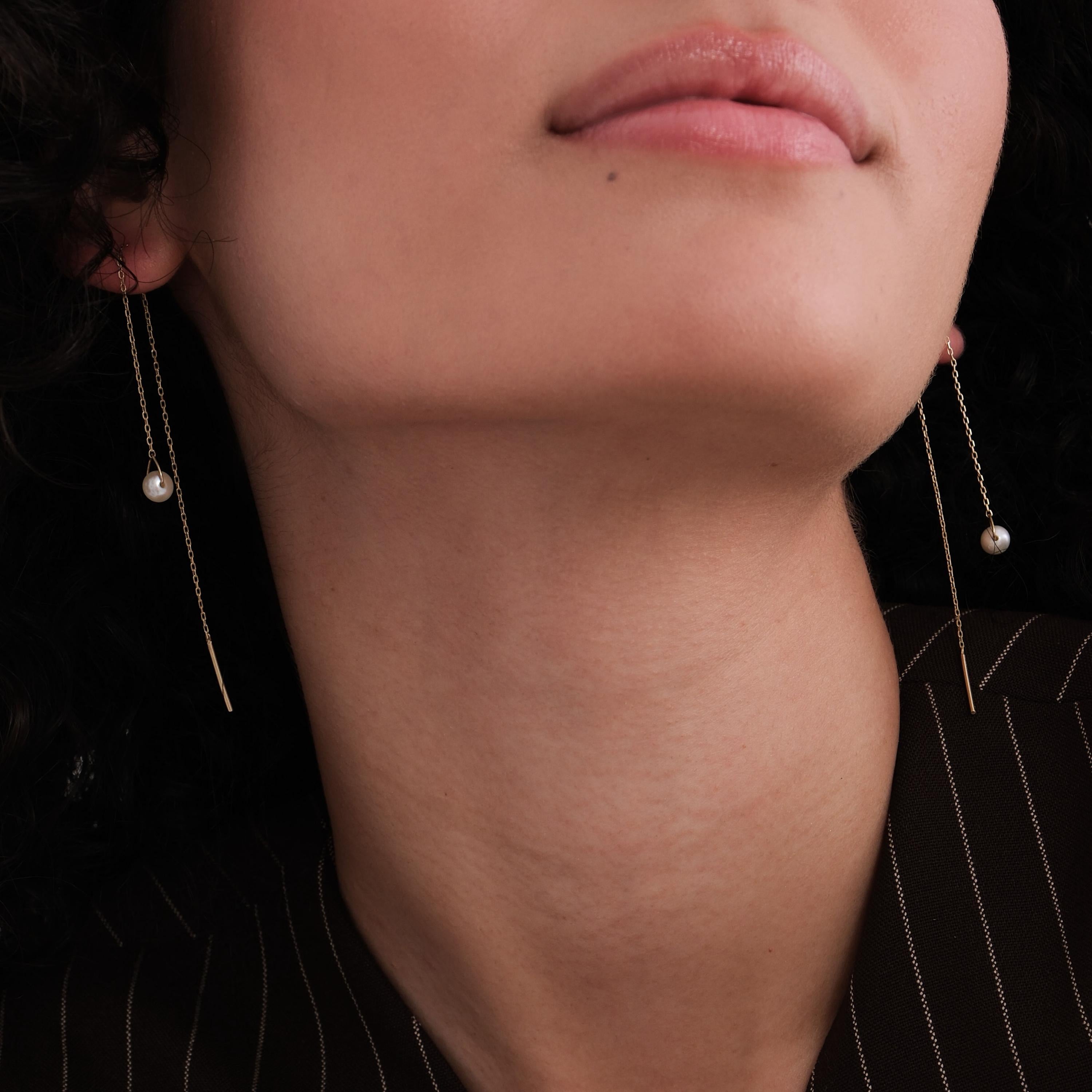 Sideways Pink Cross Opal Necklace | 14K Solid Gold