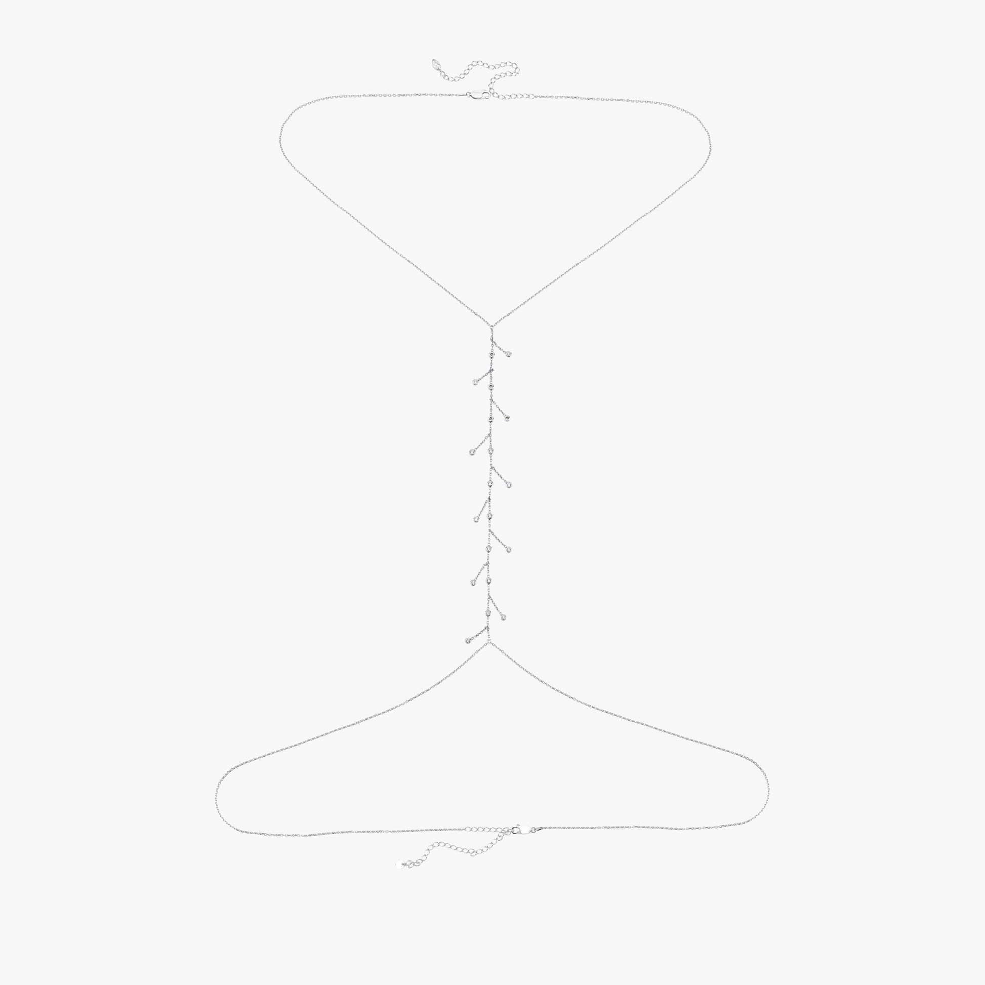 925 Sterling Silver Body Chain: Belly Chain, Gift for Women