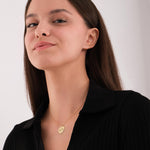 14K Solid Gold Halloween Skull Necklace, Dia De Los Muertos Necklace, Gothic Jewelry, Halloween Necklace Gift