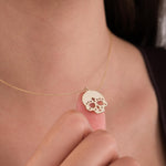 14K Solid Gold Cross Skull Necklace, Halloween Necklace, Gothic Skull Jewelry, Day of the Dead Necklace, Halloween Gift