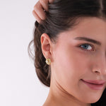14K Gold Plated Flower Stud Earrings, Mother's Day Gift