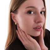 14K Gold Plated Seashell Earrings, Huggie Earrings, Ocean Jewelry, Summer Earrings, Gift for Her
