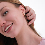 14K Gold Plated Tiny Flower Stud Earrings, Botanical Earrings, Birthday Gift For Her