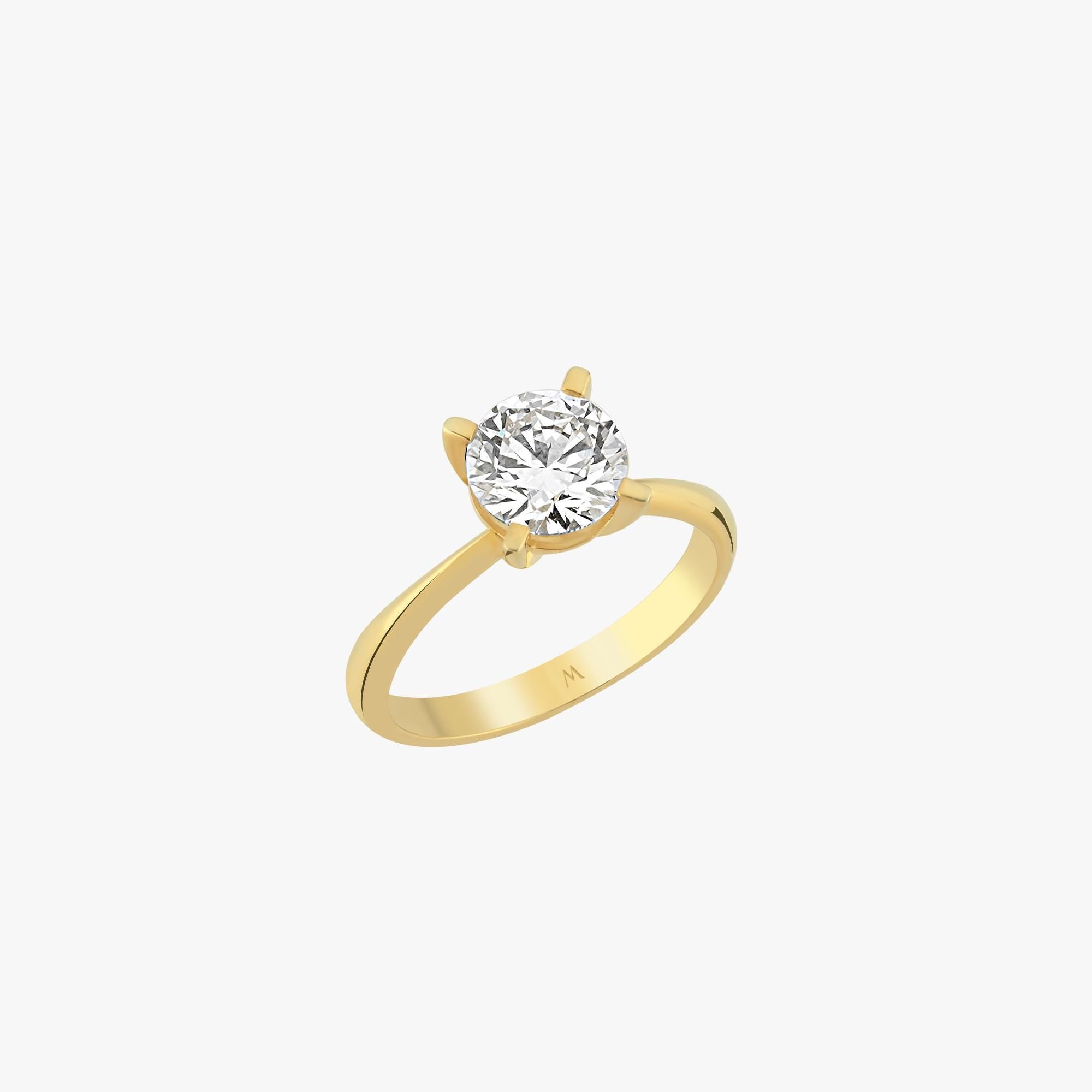 1.52 CT Yellow Lab Grown Diamond Solitaire Ring, Round Cut Engagement Ring, 925 Silver 8K 14K Gold Ring, Gift for Her