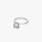 1.52 CT Yellow Lab Grown Diamond Solitaire Ring, Round Cut Engagement Ring, 925 Silver 8K 14K Gold Ring, Gift for Her