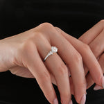 1.22 CT Round Cut Diamond Ring, 14K Solid Gold Engagement Ring, Promise Ring for Her