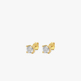 1.35 CT Lab Grown Diamond Stud Earrings, Four Prong Basket Setting Earrings, Gift for Wife