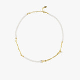 14K Gold Plated Irregular Pearl Necklace, Baroque Pearls, Bridal Necklace Gift