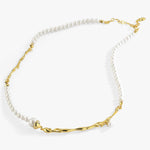 14K Gold Plated Irregular Pearl Necklace, Baroque Pearls, Bridal Necklace Gift