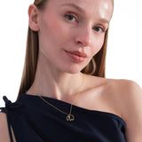 18K Gold Vermeil Elephant Necklace, Tiny Good Luck Elephant Pendant , Birthday Gift