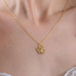 18K Gold Vermeil Swan Necklace, Bird Swan Pendant, Anniversary Gift