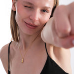 18K Gold Vermeil Boxing Glove Necklace, Sports Jewelry Gift