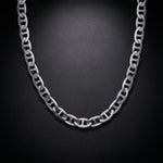 Men's mariner chain necklace in 925 sterling silver, an anchor link chain