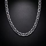 Men's mariner chain necklace in 925 sterling silver, an anchor link chain