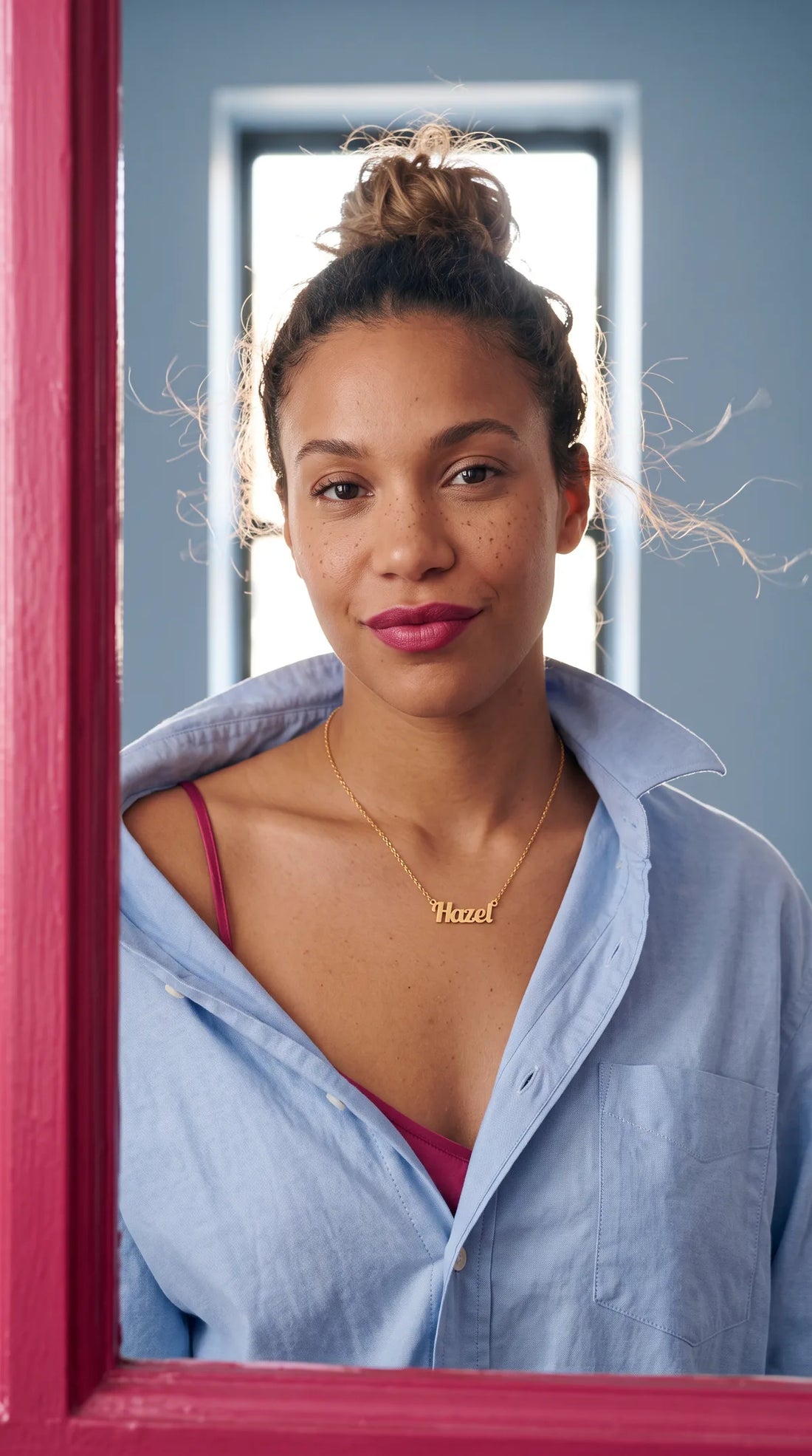 Hazel. Not Haze. Not hey you.