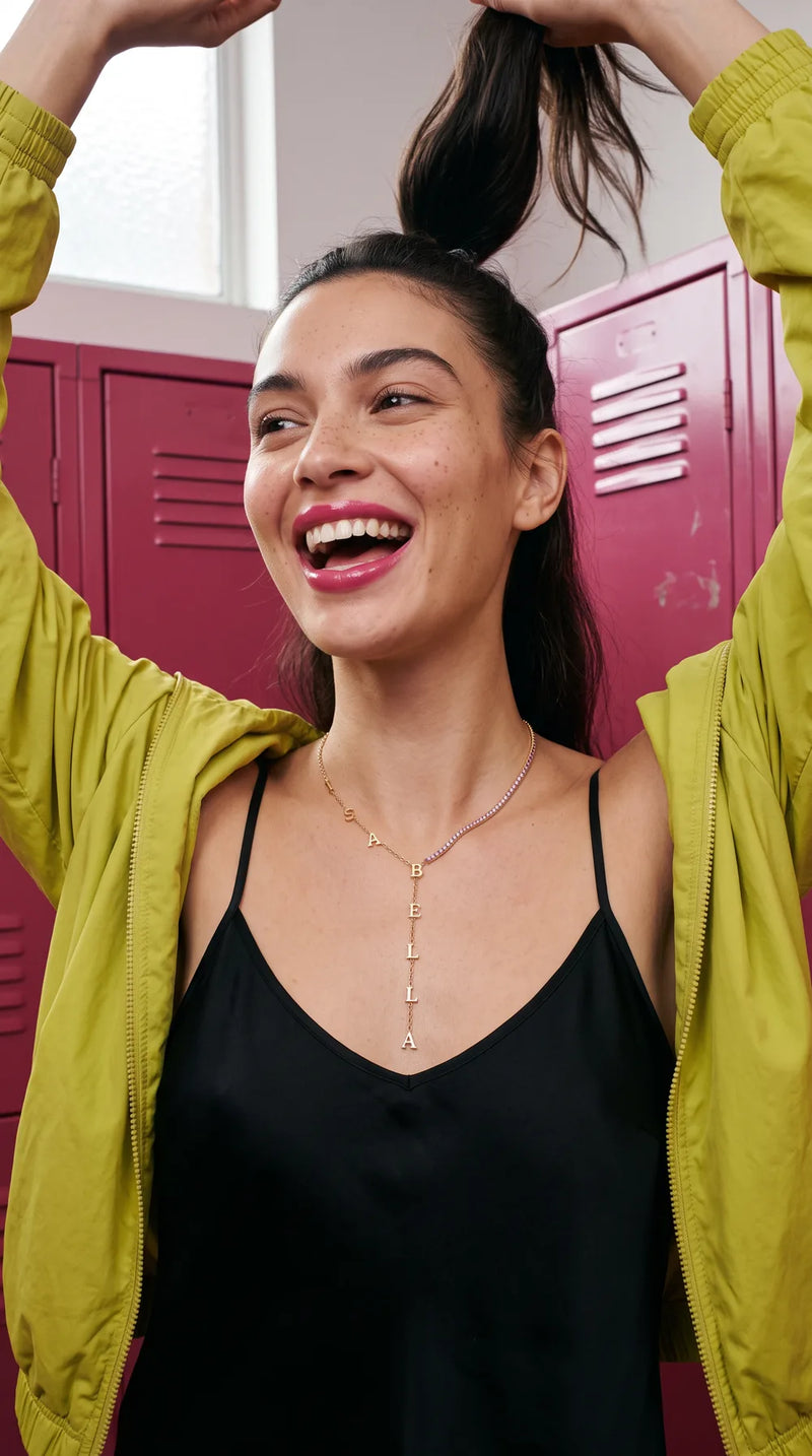 Post-game, Personalized Lariat Y Necklace