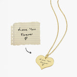 Personalized Heart Necklace | 14K Solid Gold