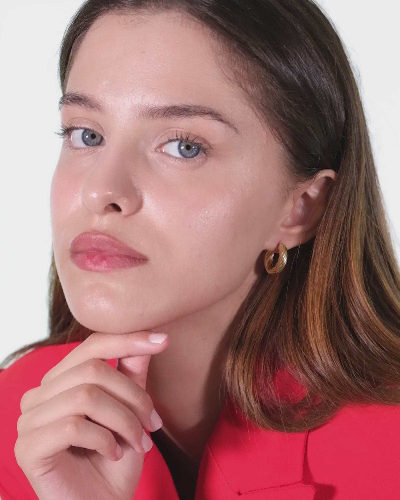 Chunky Hoop Earrings  | 18K Gold Vermeil