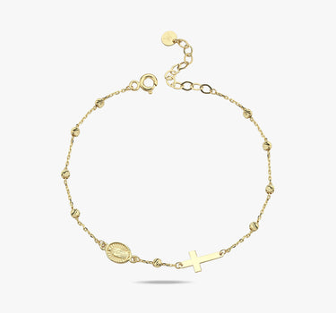 Gold Rosary Bracelet | 14K Solid Gold