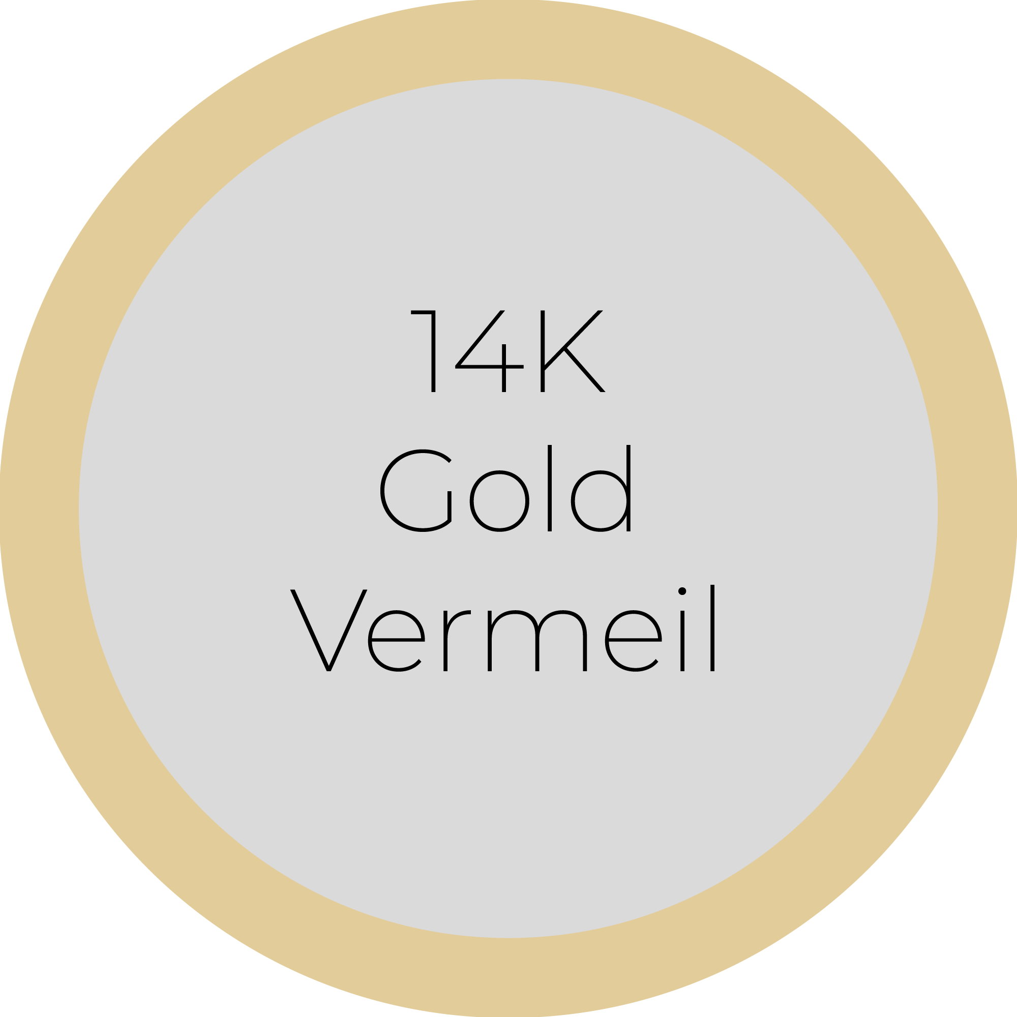 14K Gold Vermeil