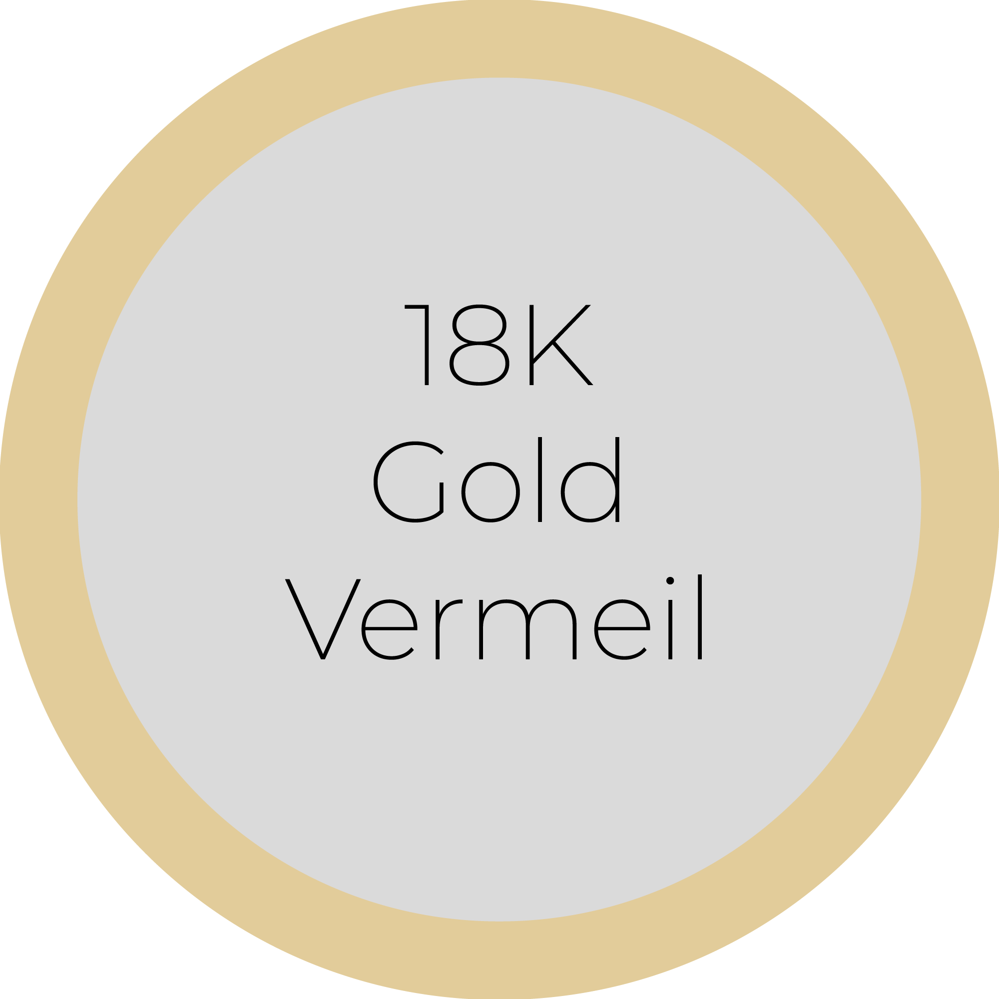 18K Gold Vermeil