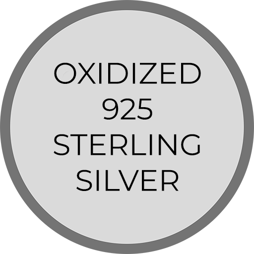 Oxidized 925 Sterling Silver